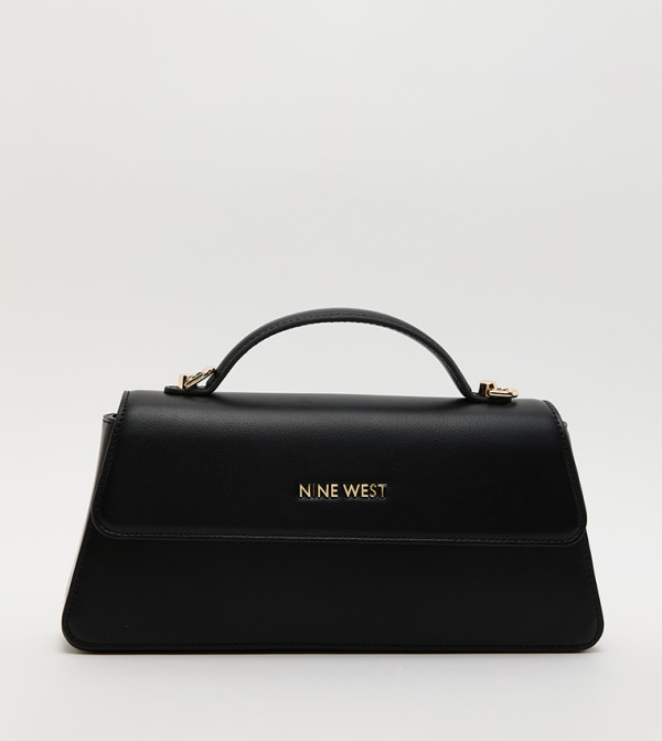 Logo Detail Flap Top-Handle Bag