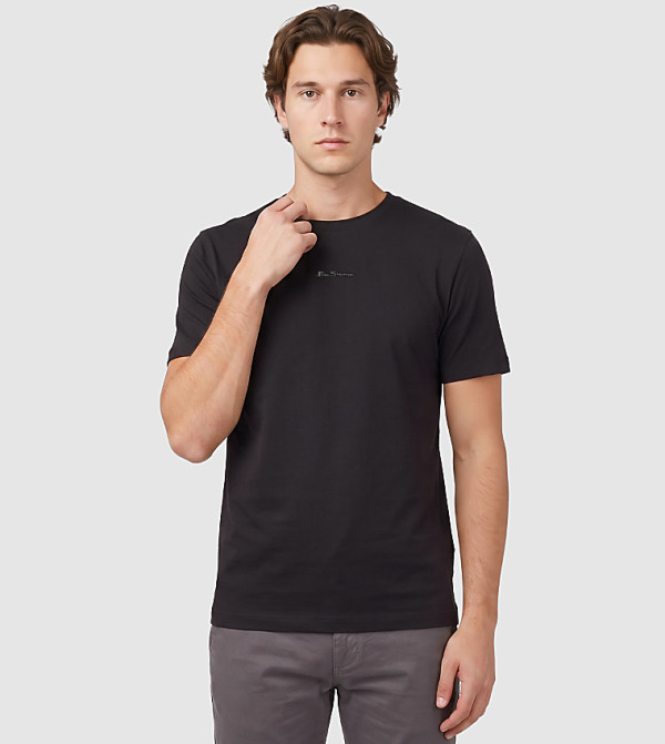Logo Embroidered Crew Neck T-Shirt