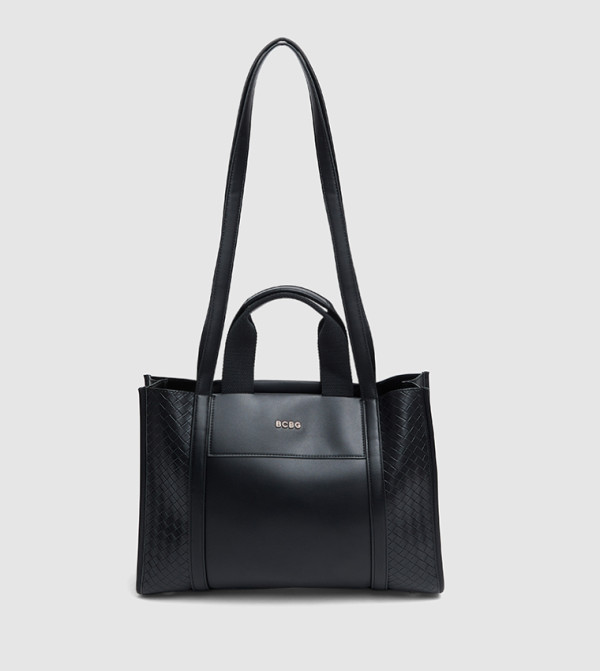 Textured Zip Tote Bag