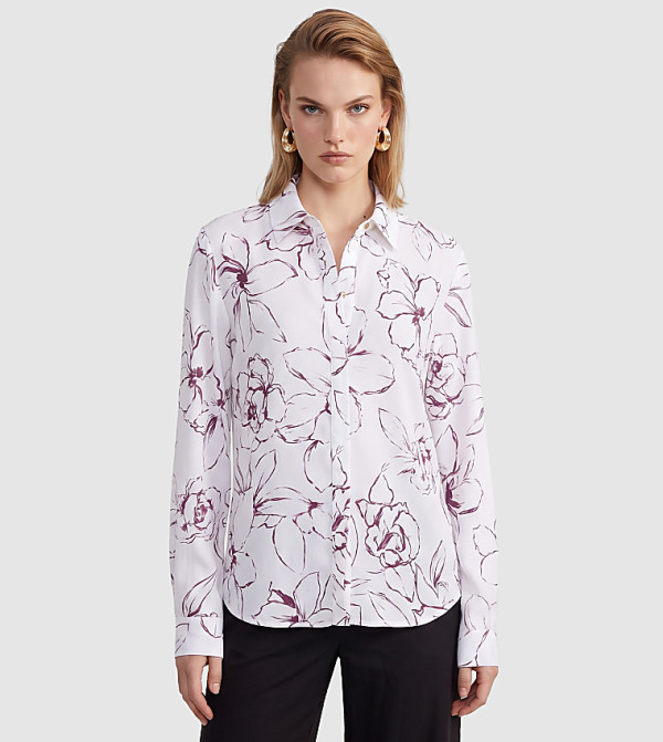 Floral Print Long Sleeves Shirt