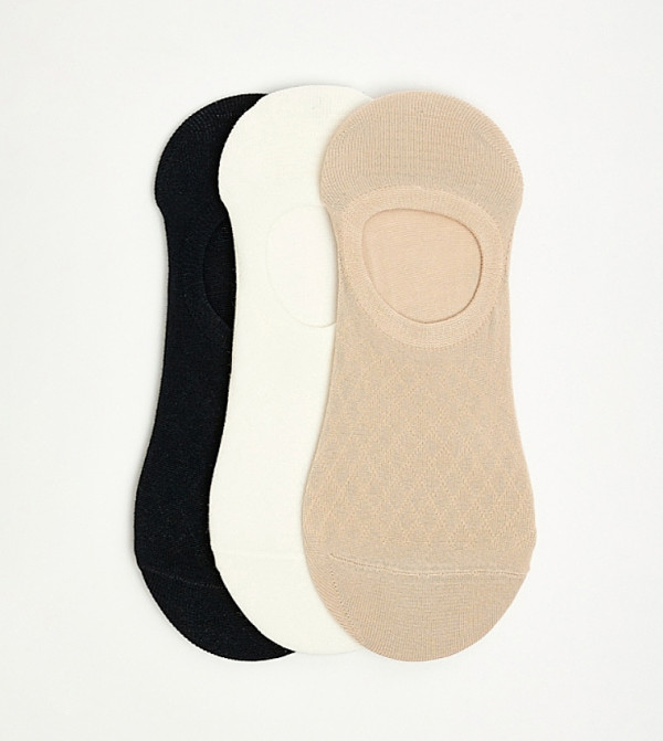 3 Pack No-Show Socks