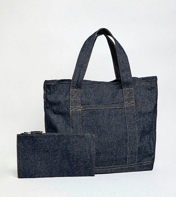 Washed Tote Bag Set