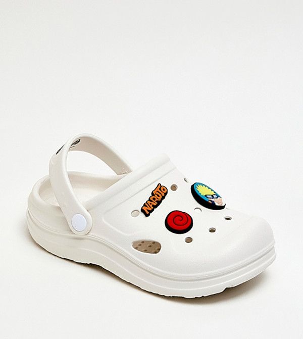 Charm Detail Slingback Clogs