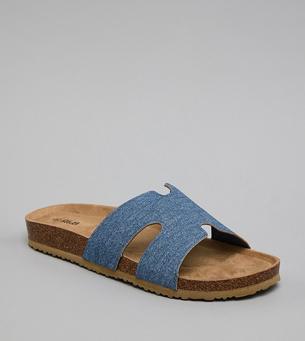 Cut-Work Detail Comfort Sandals
