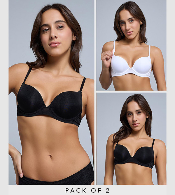 2 Pack Double Push-Up Bras