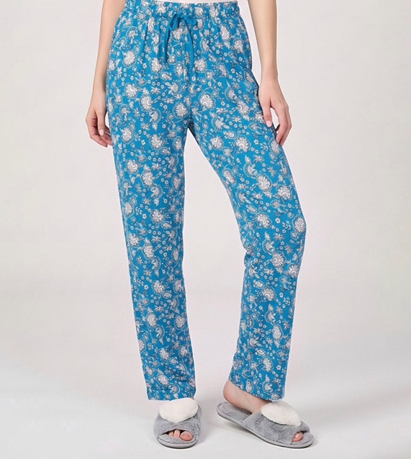 Printed Lounge Pants with Drawstring Waist