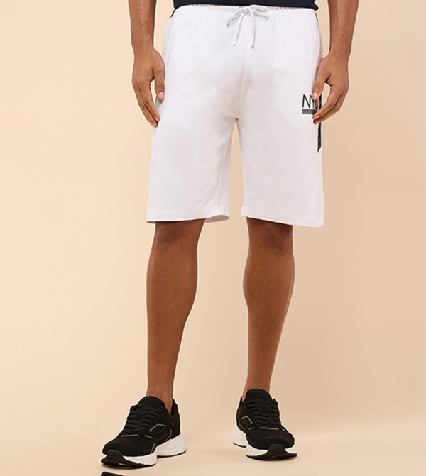 Printed Shorts with Drawstring Waist
