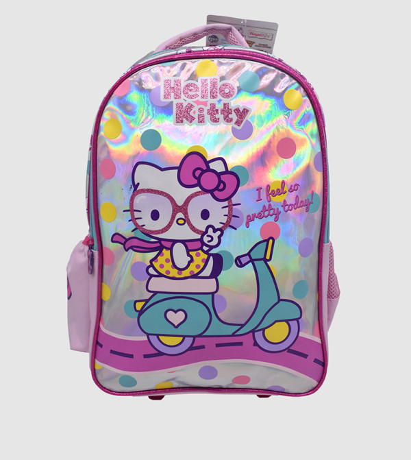 Trolley Backpack with 2 Main Compartments & 2 Side Pockets