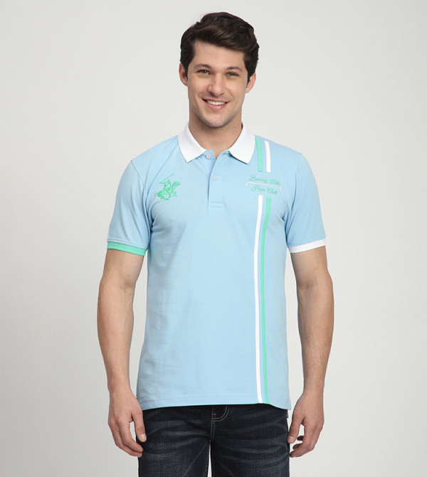 Logo Embroidered Short Sleeves Polo T-Shirt