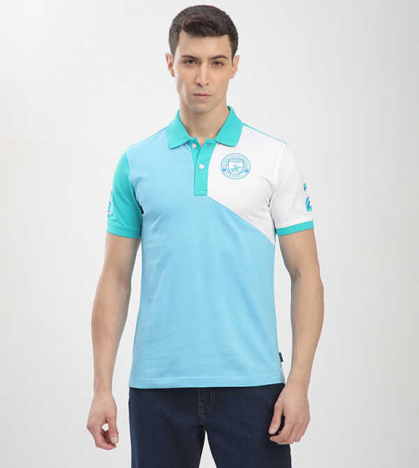 Color Block Short Sleeves Polo T-Shit