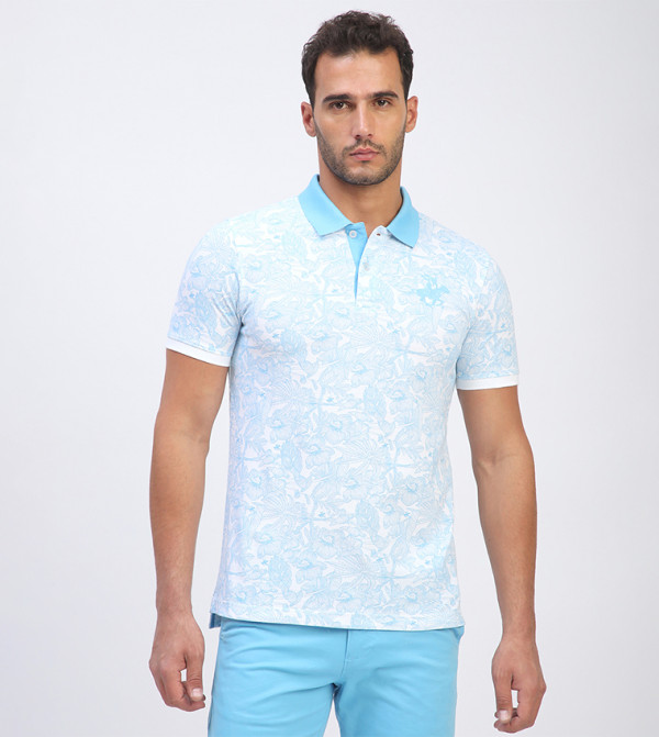All Over Print Short Sleeves Polo T-Shirt