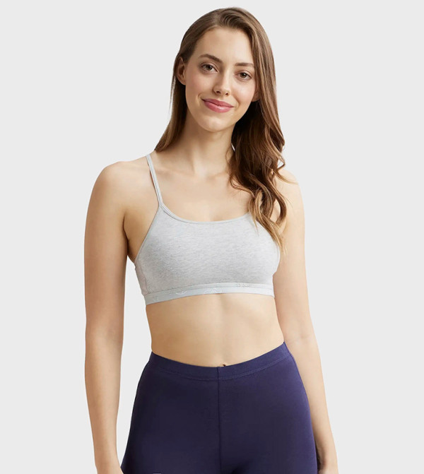 Super Combed Cotton Elastane Stretch Multiway Bralette with Adjustable Straps and StayFresh Treatment