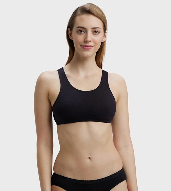 Super Combed Cotton Elastane Stretch Bralette with StayFresh Treatment