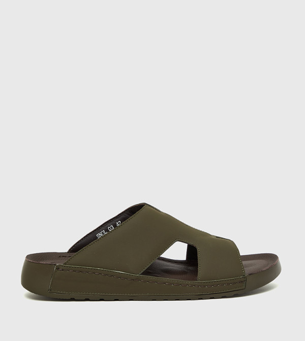 Solid H-Strap Comfort Sandals