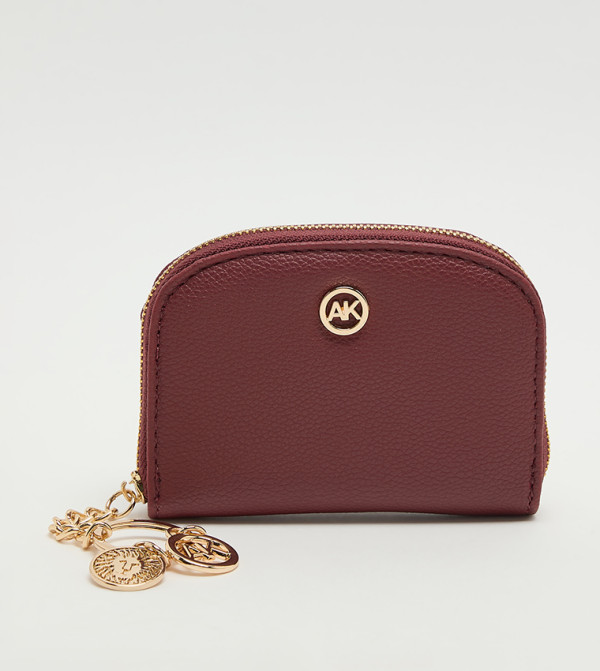 Logo Detail Zip-Around Card Holder