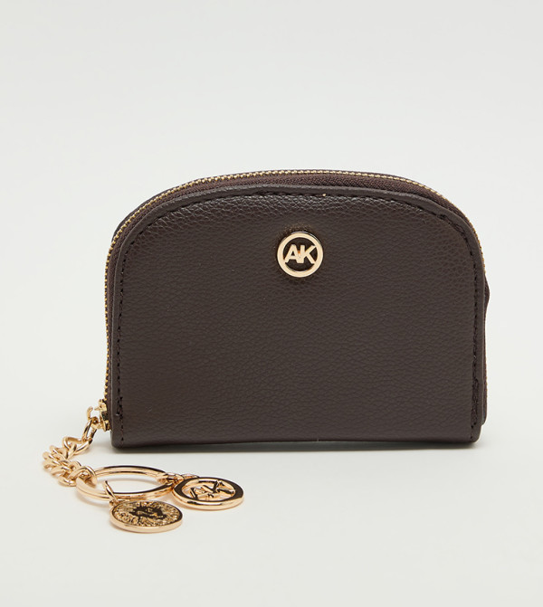 Logo Detail Zip-Around Card Holder