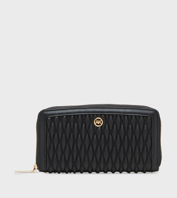 Quilted Zip Around Long Wallet