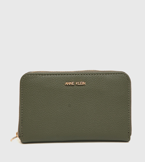 Textured Zip Around Wallet