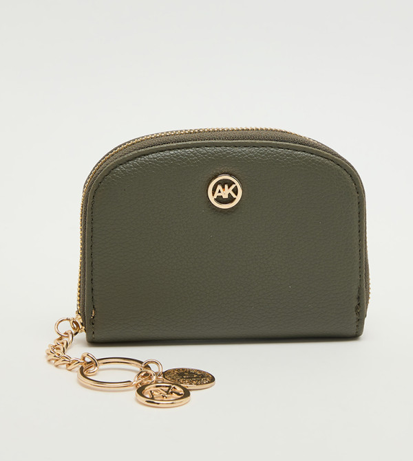 Logo Detail Zip-Around Card Holder