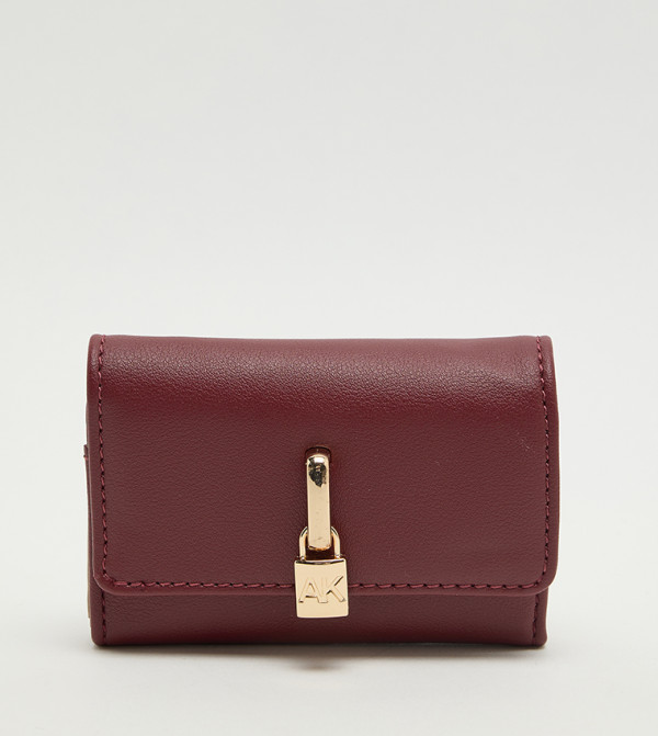 Logo Detail Flap Wallet