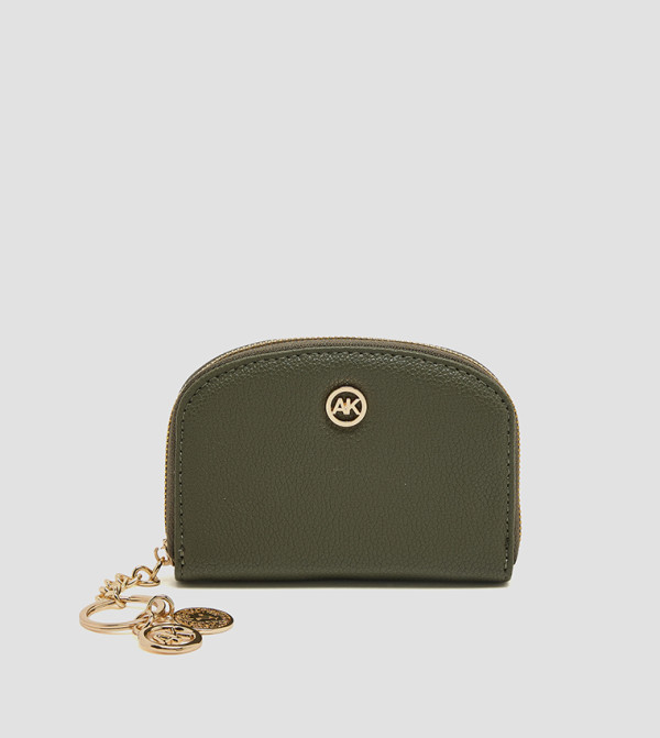 Logo Detail Zip-Around Card Holder