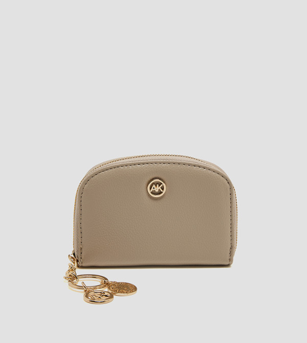 Logo Detail Zip-Around Card Holder