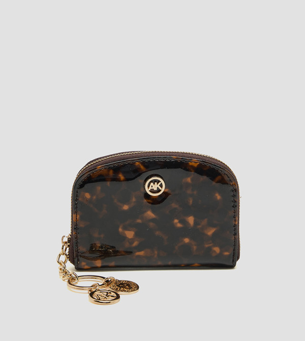Patterned Zip-Around Card Holder