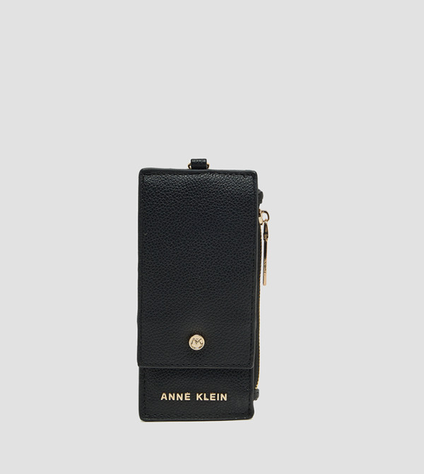 Logo Detail Zippered Wallet