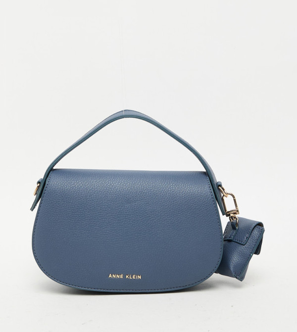 DEVON Textured Flap Top Handle Bag
