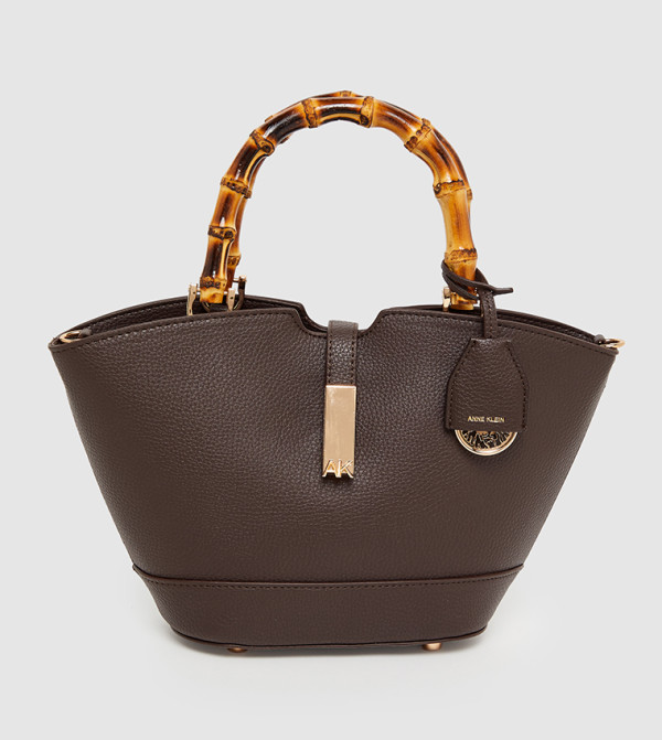Bamboo Detail Handle Mini Tote Bag