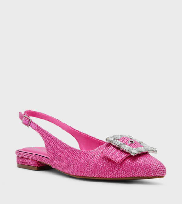 KENNI Woven Slingback Flats