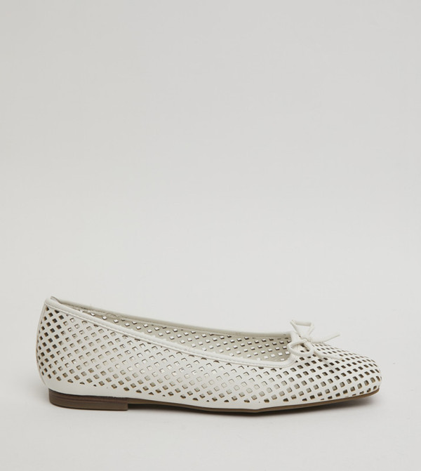ASPE Bow Detail Cut-Out Ballerinas
