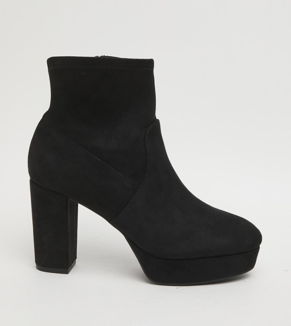 VOLT Block Heel Ankle Boots