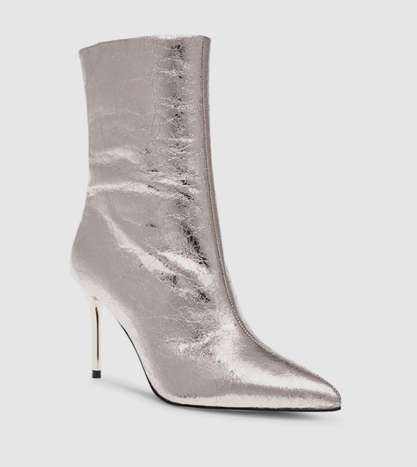 LYRICALS Metallic Mid Calf Boots