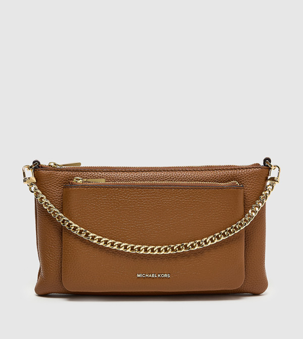 Textured Chain Strap Crossbody Bag