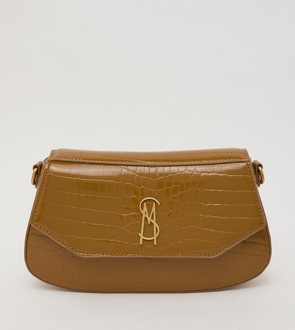 BLYON-E Textured Flap Shoulder Bag