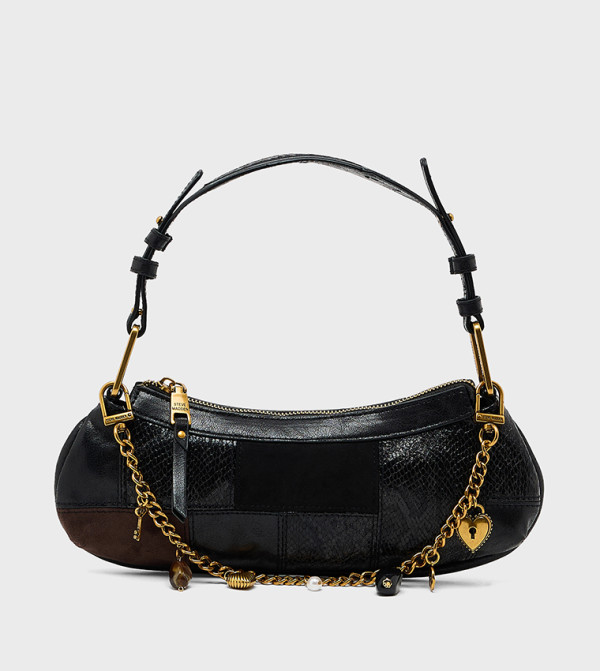 BSLOANE-P Snake Print Shoulder Bag