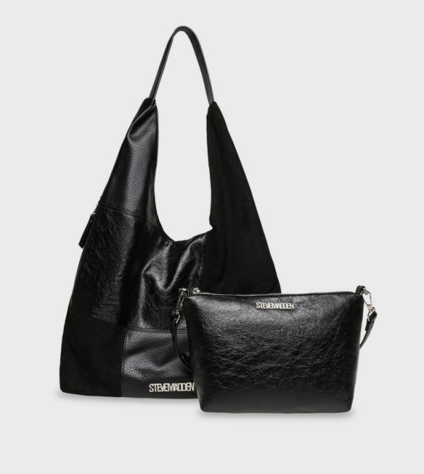 BCAREY Logo Detail Zippered Hobo Bag Set