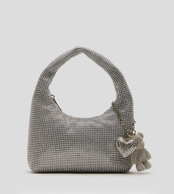 BTEDDIE Embellished Charm Hobo Mini Bag