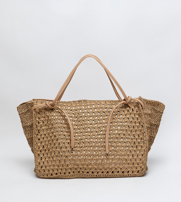 DV-RAVELLO Raffia Tote Bag