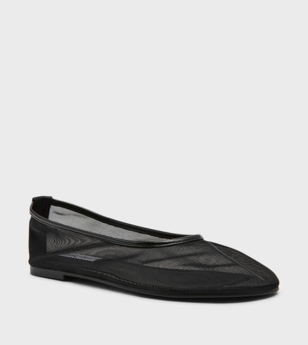 MEADOW Pointed Toe Mesh Ballerinas