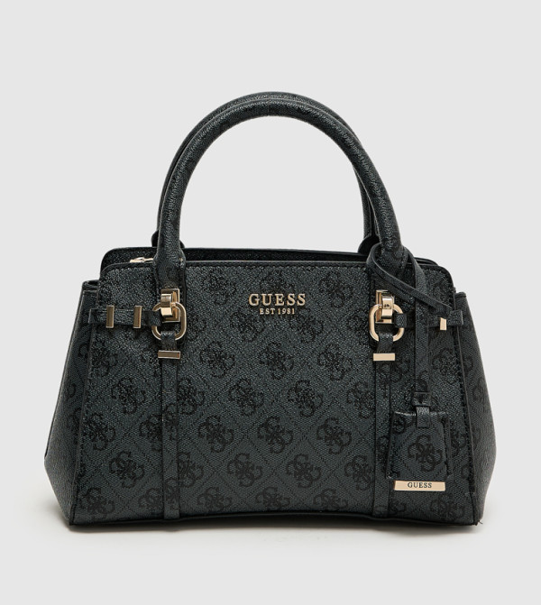 LEONA Printed Zippered Satchel Bag