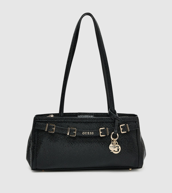 DOVIE Textured Buckle Shoulder Bag