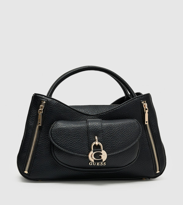 JESSA Textured Zippered Satchel Bag