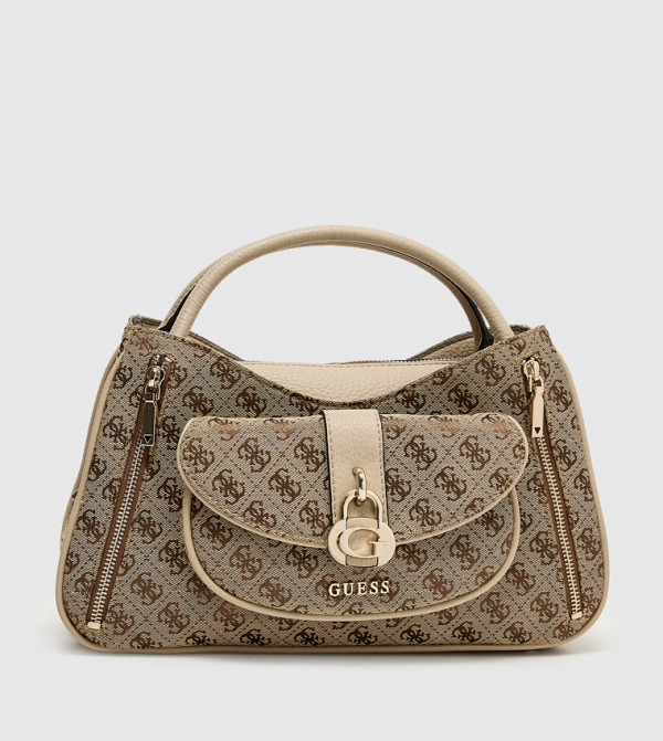 JESSA Printed Zippered Satchel Bag