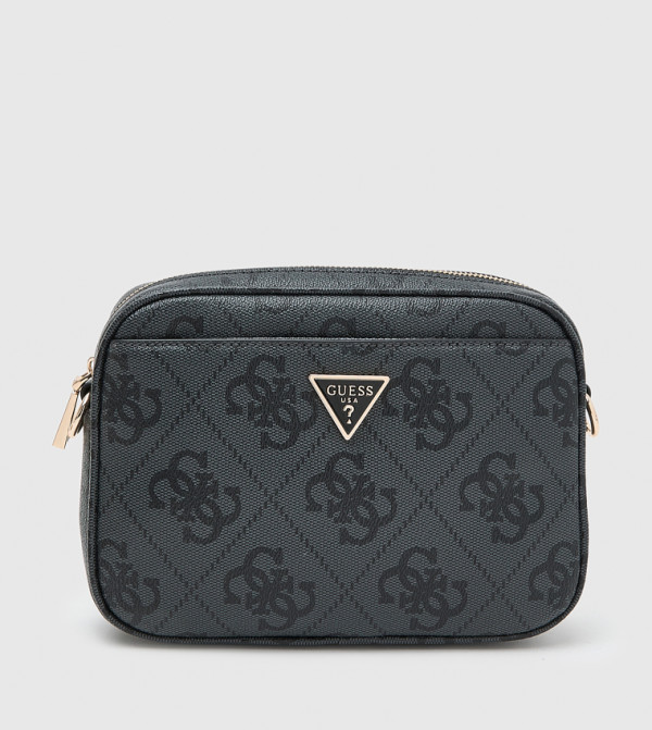 MERIDIAN II Logo Printed Zippered Camera Bag