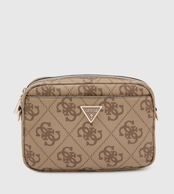 MERIDIAN II Logo Printed Zippered Camera Bag