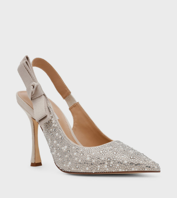 BRYLIE-P Embellished Slingback Pumps
