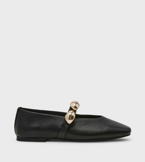 POPPIN Metal Accent Mary Jane Shoes