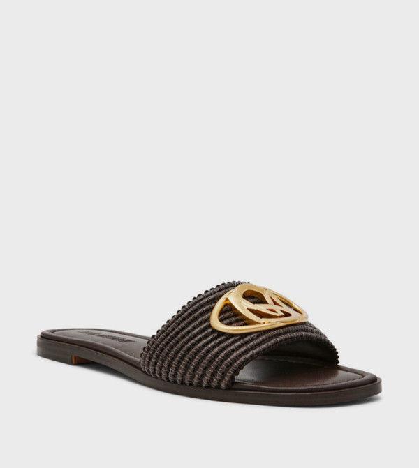 KORA2.0 Logo Detail Flat Sandals